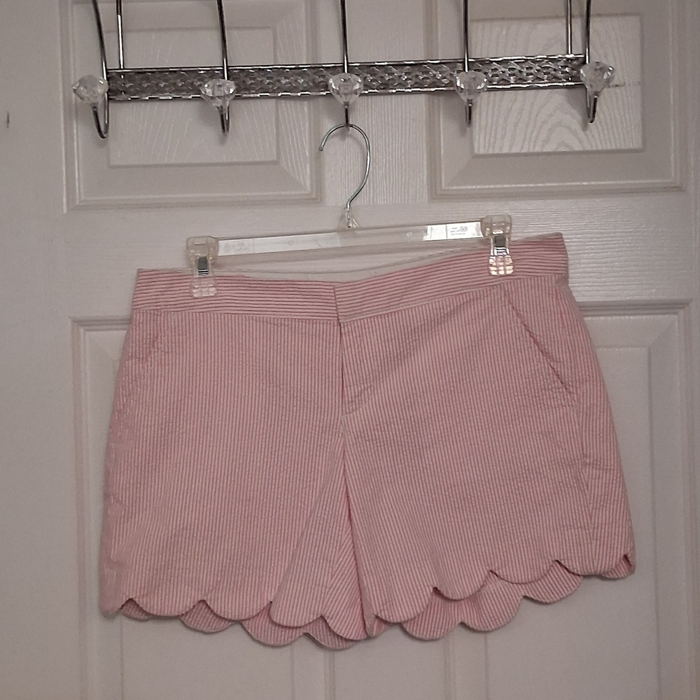 Lilly Pulitzer Pink Scalloped High Waist Shorts